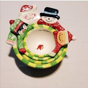 Set of 4 Temptations Snowmen Christmas Measuring Cups